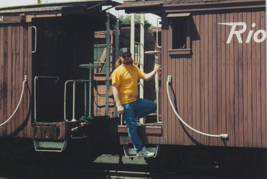 The webmaster - taken in the Chama yard.  August 1999.